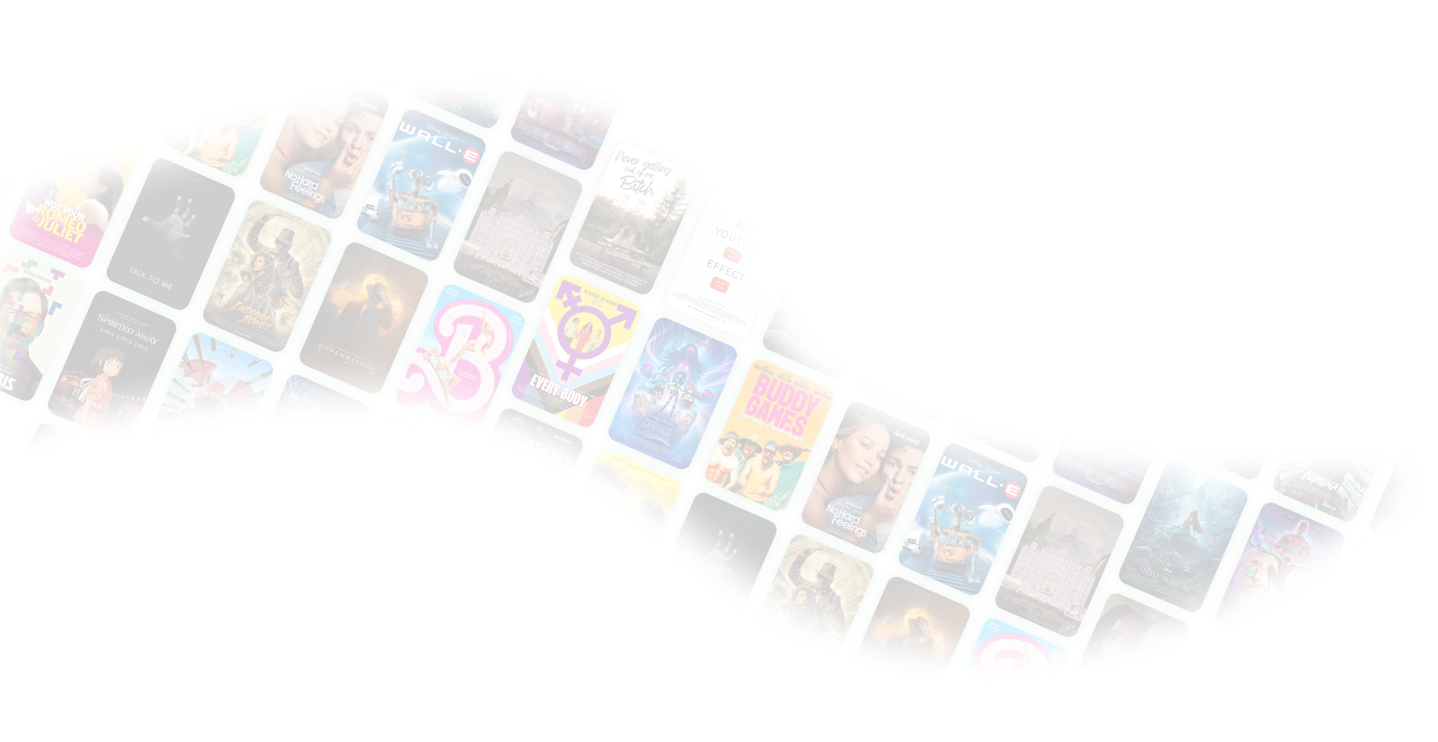 Background image showing movies