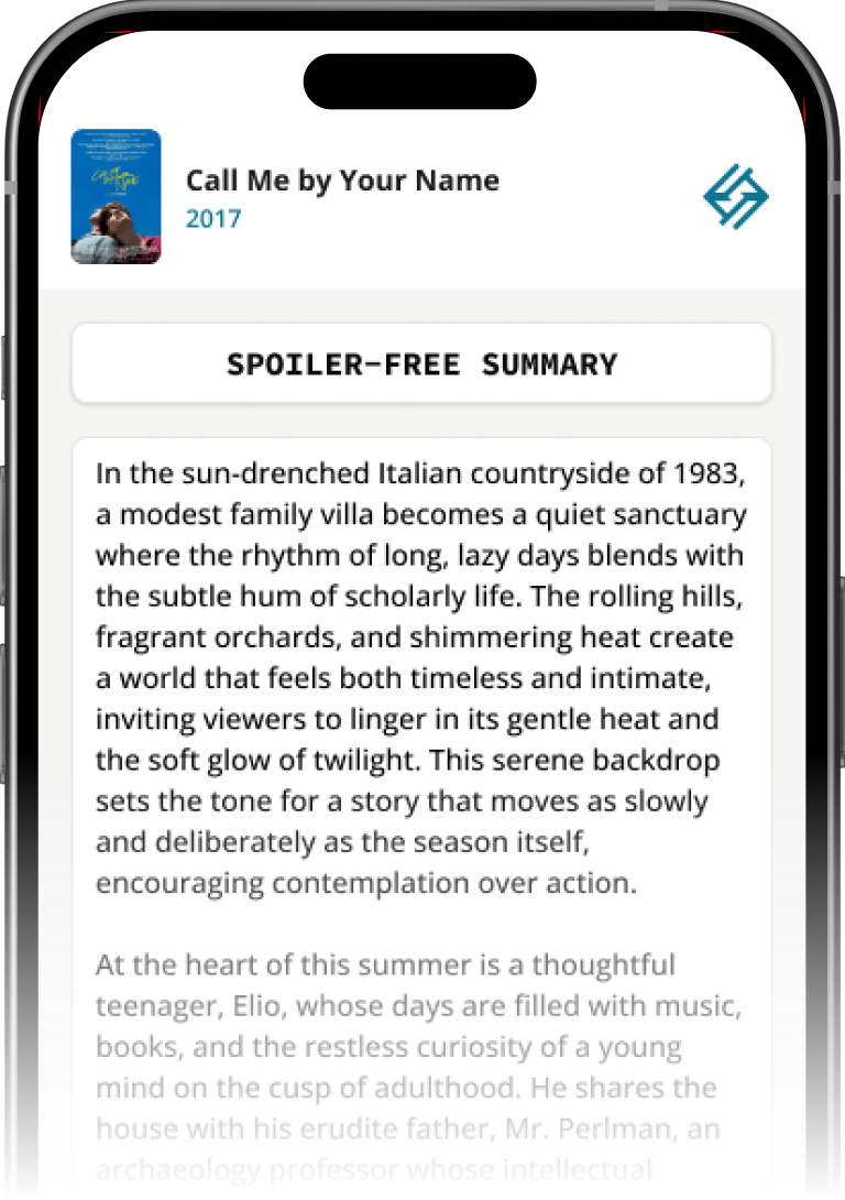 Plot Explained Mobile App Spoiler Free Preview