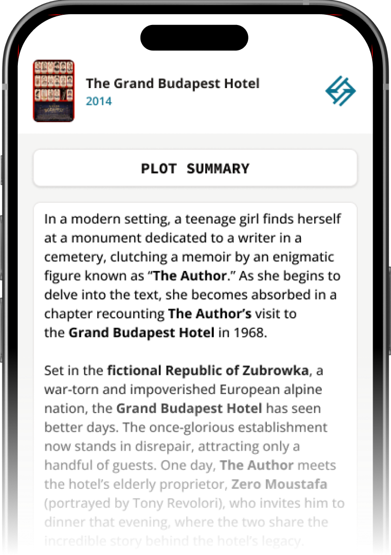 Plot Explained Mobile App Summary Preview